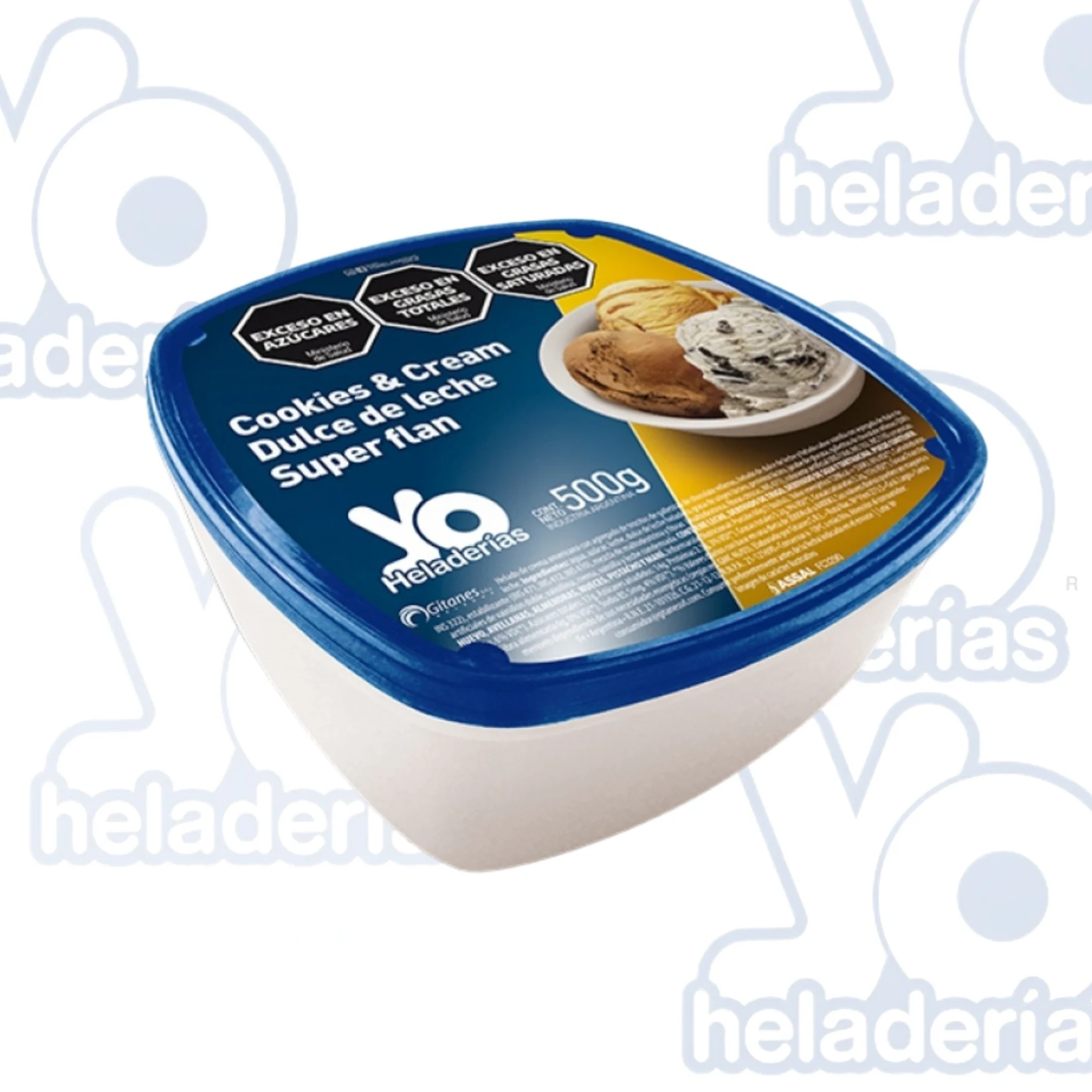 Pote 1/2 KG Cookies, Dulce de Leche y Super Flan.